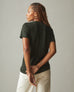 Women's Premium Slub Crew Tee - Dark Elm